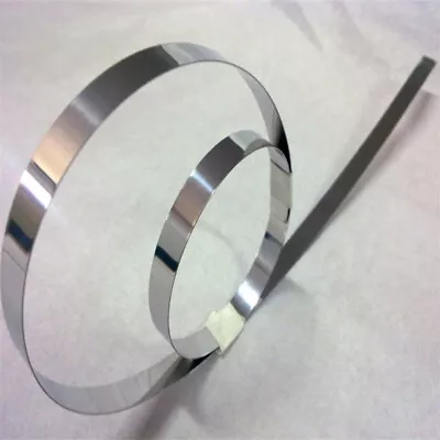 1Meter Width 15/20mm SUS301 Stainless Steel Foil Strip Thin Sheet Belt  0.1/0.2 • $4.56