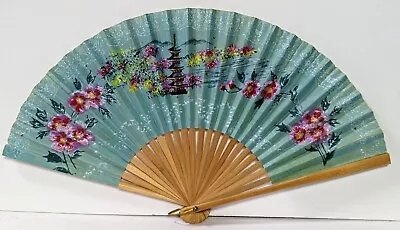 Vintage Hand Fan Wood Paper Fan Japan  • $9.99