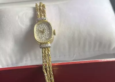 14k Diamond Ladies Watch Vintage Ross • $1699.99