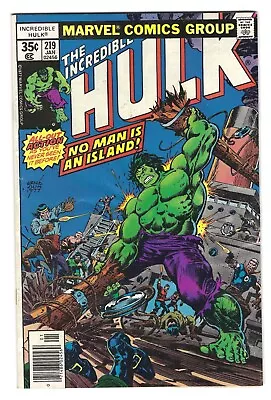 The Incredible Hulk Comic #219 - Marvel Comics (1978) • $1