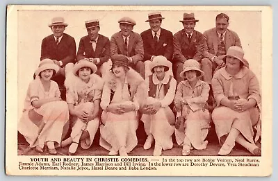 Postcard Christie's Comedies - Hollywood - Silent Film Era Studio Actresses • $19.99