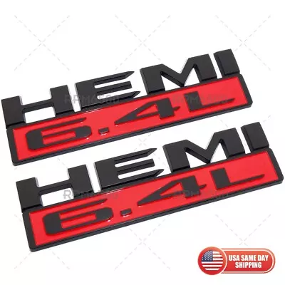 2x 19-23 RAM 2500-5500 Front Fender Left & Right HEMI 6.4L Badge NEW MOPAR • $29.99