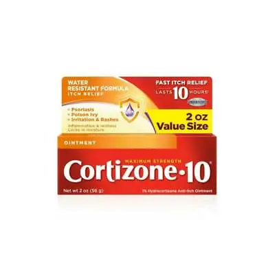 Cortizone  Hydrocortisone 2oz Anti-Itch Ointment (LOT OF 2) • $10.99