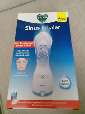 NEW Vicks Sinus Inhaler VIH200WMV2 Personal Steam Therapy W/4 Free Pads • $35