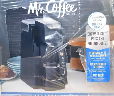 Mr. Coffee Single Cup Brewing System K-Cup Pods & Ground Coffee Maker • $69.95