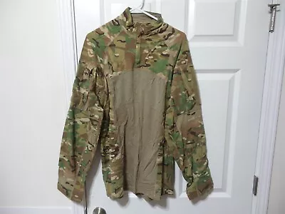 New Large Massif Mountain Gear Ocp Multicam Army ¼ Zipper Acs Combat Shirt Fr • $42