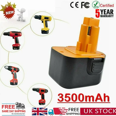 £18.99 • Buy 12V 3500mAh NI-MH Battery Replace For Black&Decker PS130 A9252 A9275 A9266 Drill
