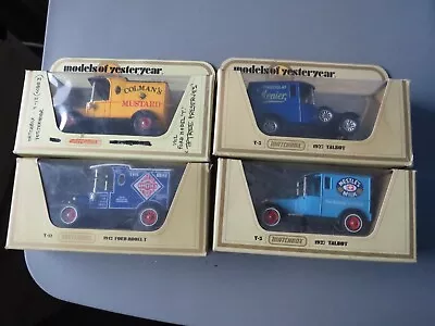 Matchbox Models Of Yesteryear Y-5 Talbot's X 2 & Y-12 Model T Ford's X 2 Boxed • £4.50