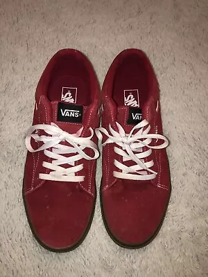 Vans Old Skool 500714 Crimson Red White Shoes Size 10.5 • $25.99