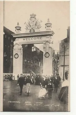 £5.25 • Buy Triumphal Arch Leeds Royal Visit 7 Jul 1908 Vintage Postcard Yorkshire 478c