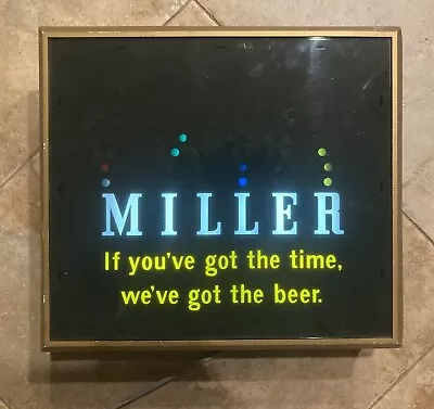 Vintage Original 1970s Miller Beer Lighted Bouncing Ball Electric Motion Sign • $249.95