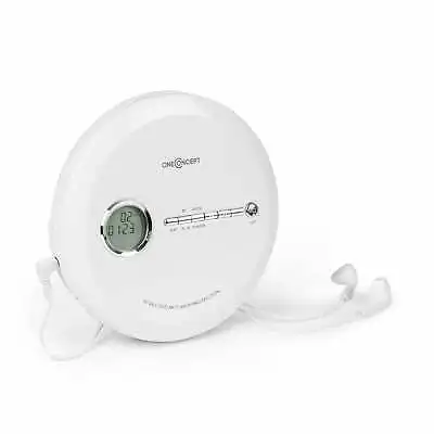 £34.99 • Buy Portable CD Player Disc Headphones Personal Earphones Stereo Compact MP3 White