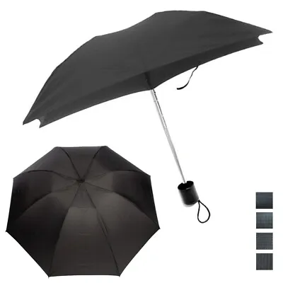 1 Mini Folding Compact Umbrella Travel Portable Black Super Light UV Protection • $9.15