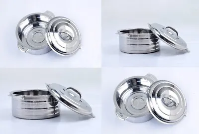 £14.95 • Buy Stainless Steel Insulated Hot Pot Food Serving Dish With Lid Casserole Hotpot UK