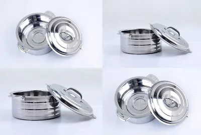 £14.95 • Buy Stainless Steel Insulated Hot Pot Food Serving Dish With Lid Casserole Hotpot UK