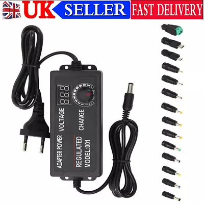 DC 3-24V 72W AC/DC Electrical Power Supply Adapter Charger Variable Voltage V* • £17.48