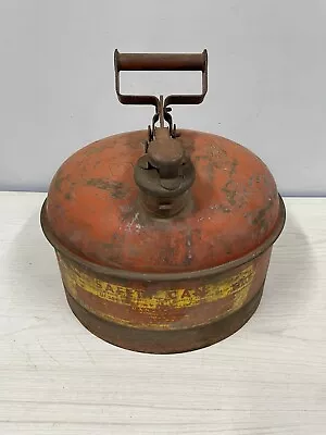 Vintage Eagle Safety Gas Can 2 Gallon Galvanized Metal Tank USA! • $20