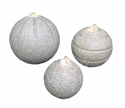 £235.99 • Buy Solid Granite Stone Ball Sphere Water Feature Garden Sculpture Contemporary