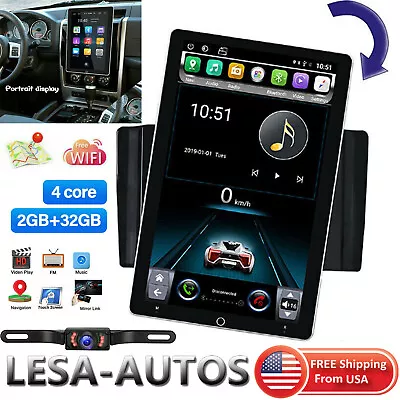 2 Din 10 Inch Android 13 Rotatable Car Radio Stereo Apple CarPlay GPS Head Units • $138.98