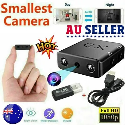 1080P Mini Hidden Spy Camera HD Micro Security Cam Night Vision #T • $16.29
