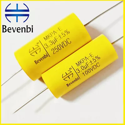 Bevenbi 100V~400V 0.1uF~100uF Axial MKP Audio Capacitor Metallized Polypropylene • $2.75