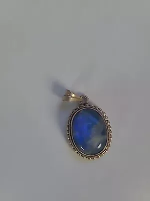 Large Blue Moonstone Pendant • $30