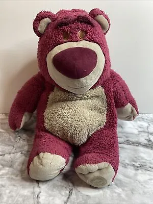 DISNEY STORE Toy Story Lotso Huggin Bear 15  Soft Toy Plush Strawberry Scented • £10.95