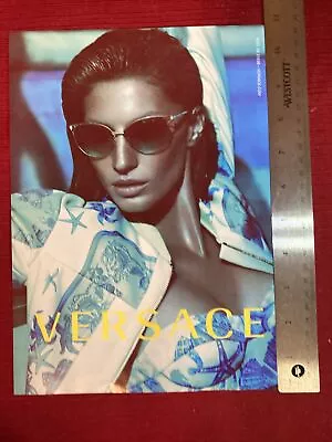 Model Gisele Bunchen For Versace Fashions  2012 Print Ad • $6.95