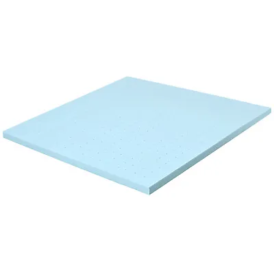 Costway 4  Gel-Infused Memory Foam Mattress Topper Ventilated Bed Pad Queen • $79.99