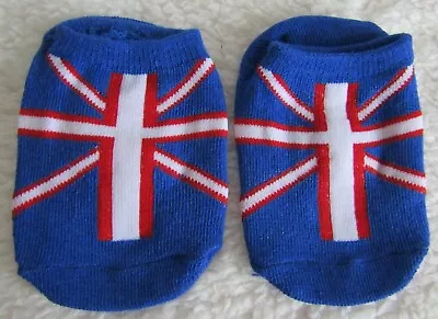 Baby/Toddler Trainer Socks Non Slip Medium Red White & Blue Brand New In Pack • £3.49