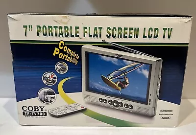 Coby TF-TV700 7” Portable Flat Screen LCD TV High Resolution Stereo Speakers NOB • $67.95