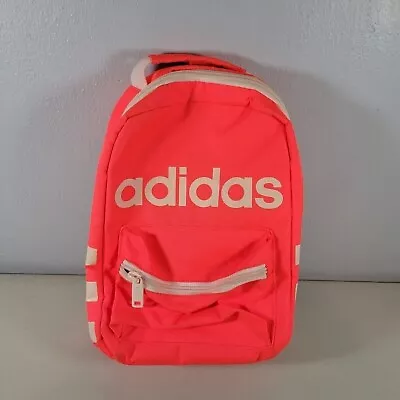 Adidas Lunch Bag Pink Coral Color 12  Tall X 8  Wide Zippers Pocket Santiago • $10.96
