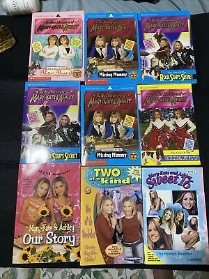 Lot Of  9 Vintage The New Adventures Of Mary-Kate & Ashley Books 1990's Sweet 16 • $17.99