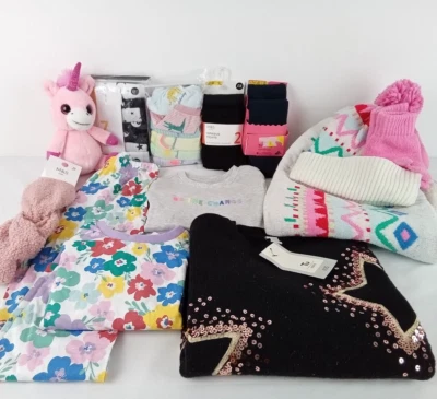 £10.50 • Buy Girls Clothing Bundle 6-7 Years M&S Tu Underwear Pyjamas Tights Jumper New F2