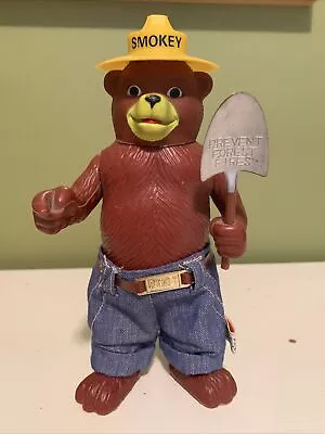 Vintage 1970 Smokey The Bear 8  Action Figure  Shovel R. Dakin & Co Hong Kong • $28.95