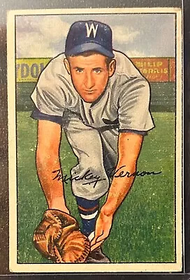 Mickey Vernon...1952 Bowman #87...Washington Senators...EX • $6.50