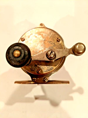 $125 • Buy Julius Vom HOFE Raised Pillar Model No. 0/1 Brass Casting Reel Circa Late 1880's