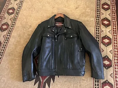 First Manufacturing Mastermind Leather Motorcycle Jacket • $150