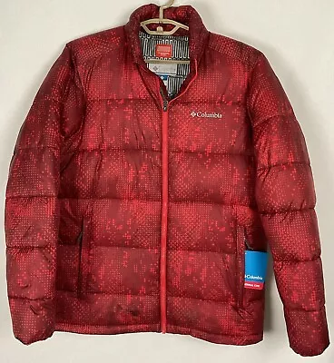 Columbia NWT Mens Rapid Excursion Print Puffer Jacket Medium M Thermal Coil New • $95