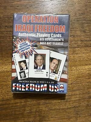 Operation Iraqi Freedom Playing Cards Factory Sealed BRAND NEW • $5.50