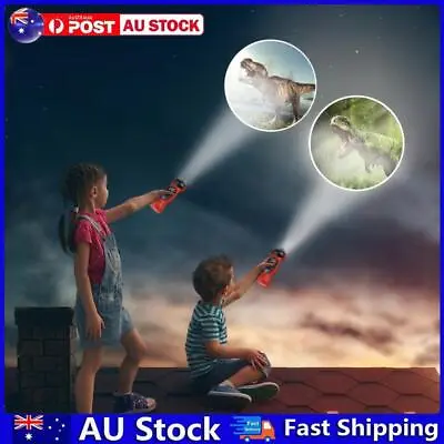 Kids Cartoon ​Dinosaur Projector Flashlight Baby Sleep LED Project Lamp Toy AU • $9.69