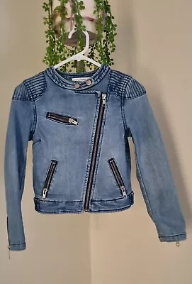 Country Road Kids/Girls 6 Denim Jacket Biker Style • $35