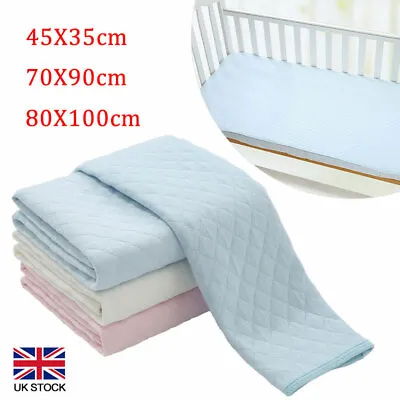 Infant Baby Washable Reusable Incontinence-Bed Wetting Pads Sheet Absorbent Soft • £5.47