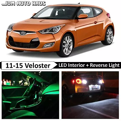 Green Interior Reverse LED Lights Bulb Package Fits Hyundai Veloster 2011-2015 • $19.89