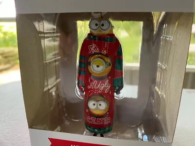 $18.95 • Buy Hallmark Merry Minions This Is A Ugly Sweater Christmas Ornament 2022