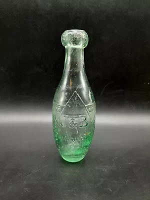 Jewsbury & Brown Victorian Hamilton Bottle C1880's Skittle Flat Bottle Hamilton • £12.99