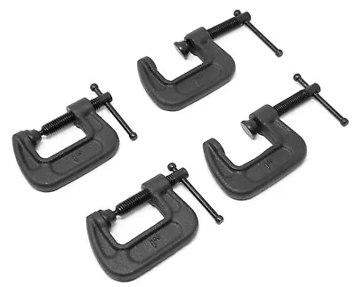 WEN CLC108 Heavy-Duty Cast Iron C-Clamps W/ 1  Jaw Opening & 0.8  Throat 4 Pack • $13.62