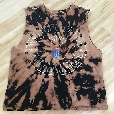 Cinder Block Johnny Ramone Tank Top Sleeveless Shirt Too Tough To Die Sz M • £14.24