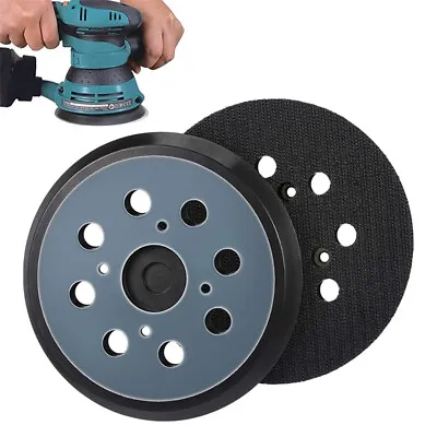 5inch 8 Holes Hook & Loop Sanding Pad Orbital Palm Sander Backing Plate Replace • £5.92