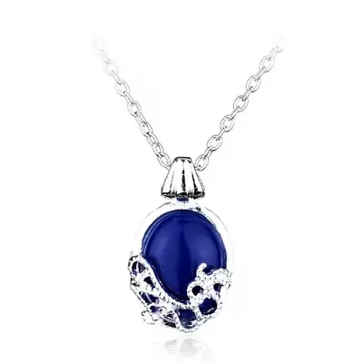 New Vampire Diaries Necklace Vintage Katherine Pendant Movie Blue Stone • $8.88